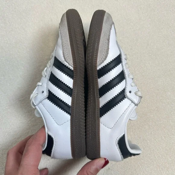Adidas | Samba | Toddler Kids OG White, Black Gum Sneakers Size 11K - Picture 5 of 7